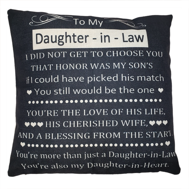 Daughter-In-Law Pillow - Unique Pillows - Send A Hug Daughter-In-Law Pillow - Unique Pillows - Send A Hug