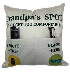 Grandpa's Spot Pillow - Unique Pillows - Send A Hug