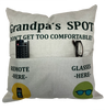 Grandpa's Spot Pillow - Unique Pillows - Send A Hug Grandpa's Spot Pillow - Unique Pillows - Send A Hug