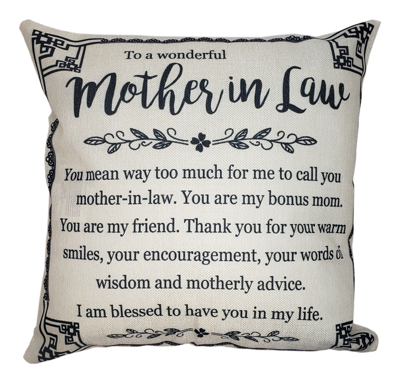 Mother-in-Law Pillow - Unique Pillows - Send A Hug Mother-in-Law Pillow - Unique Pillows - Send A Hug