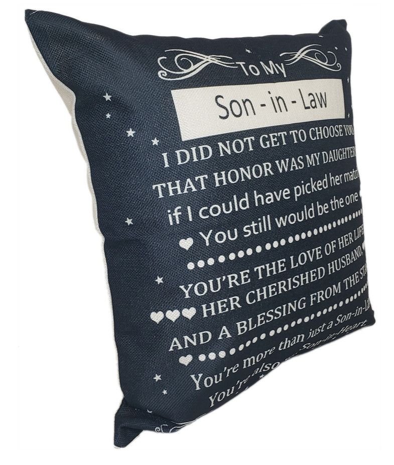 Son-In-Law Pillow - Unique Pillows - Send A Hug Son-In-Law Pillow - Unique Pillows - Send A Hug