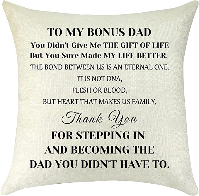 My Bonus Dad Pillow - Unique Pillows - Send A Hug My Bonus Dad Pillow - Unique Pillows - Send A Hug