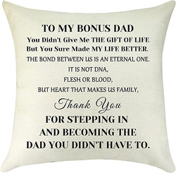 My Bonus Dad Pillow - Unique Pillows - Send A Hug