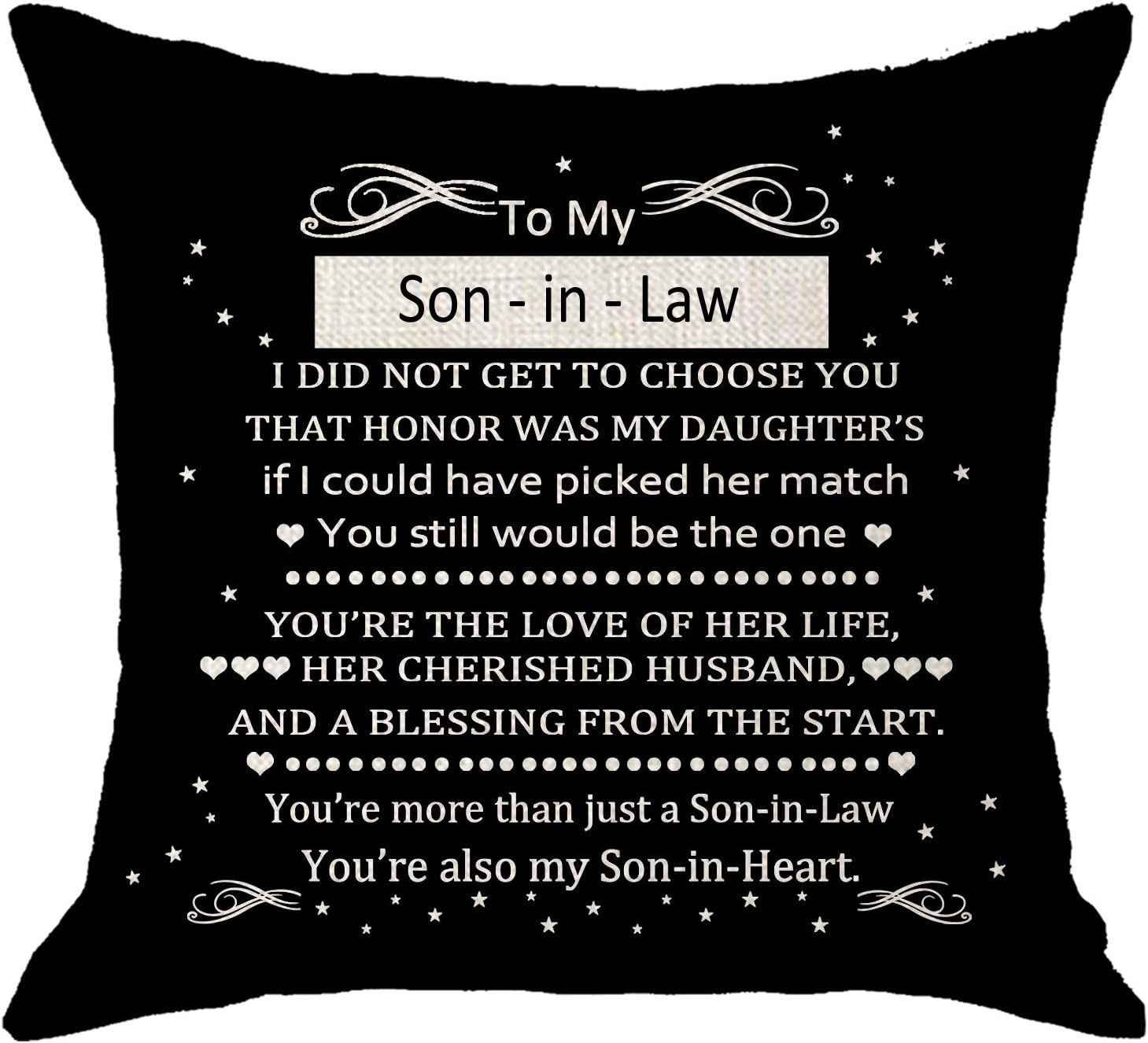 Son-In-Law Pillow - Unique Pillows - Send A Hug Son-In-Law Pillow - Unique Pillows - Send A Hug