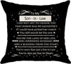 Son-In-Law Pillow - Unique Pillows - Send A Hug Son-In-Law Pillow - Unique Pillows - Send A Hug