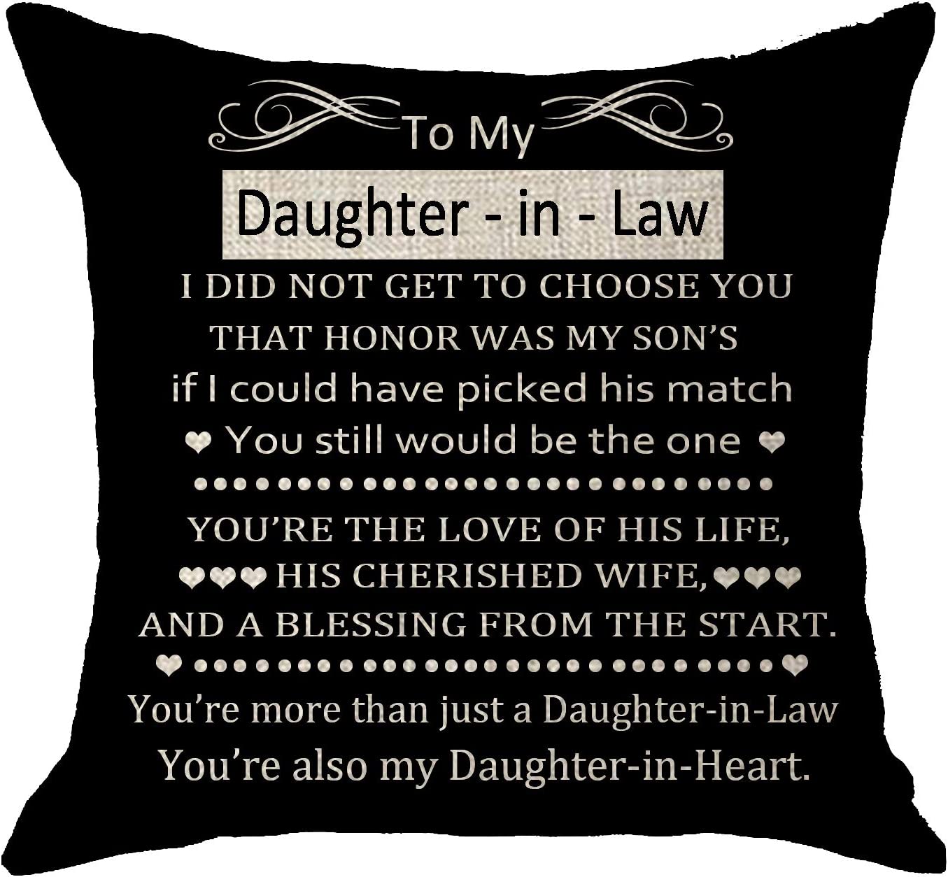 Daughter-In-Law Pillow - Unique Pillows - Send A Hug Daughter-In-Law Pillow - Unique Pillows - Send A Hug
