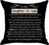 Daughter-In-Law Pillow - Unique Pillows - Send A Hug