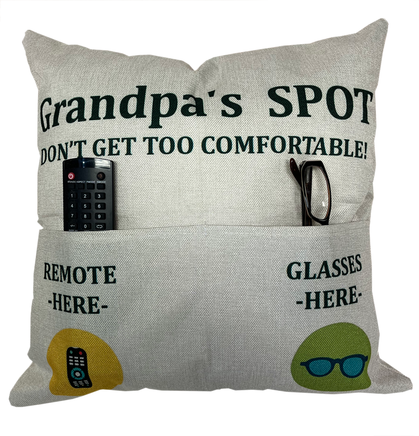Grandpa's Spot Pillow - Unique Pillows - Send A Hug