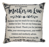 Mother-in-Law Pillow - Unique Pillows - Send A Hug
