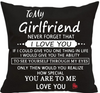 To My Girlfriend Pillow - Unique Pillows - Send A Hug