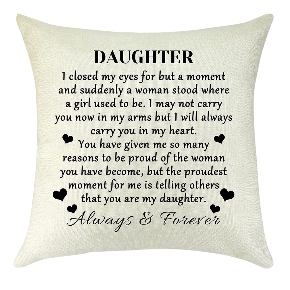 Daughter Pillow - Unique Pillows - Send A Hug