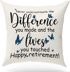 Happy Retirement Pillow - Unique Pillows - Send A Hug